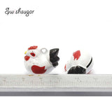 Chicken Cartoon Jingle Bells Charm Pendant Bracelet Necklace