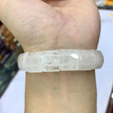 Cloud Rock Quartz Crystal Bracelet Natural Gemstone Bangle