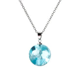 Clouds Sky Resin Glass Ball Pendant Necklace Jewelry