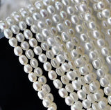 Freshwater Pearl Oval Beads 4x5mm Full Strand DIY Jewelry