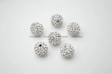 Paved Crystal High Clay Loose Beads 4mm 6mm 8mm 10mm 50pc