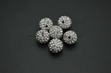 Paved Crystal High Clay Loose Beads 4mm 6mm 8mm 10mm 50pc