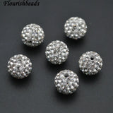 Paved Crystal High Clay Loose Beads 4mm 6mm 8mm 10mm 50pc