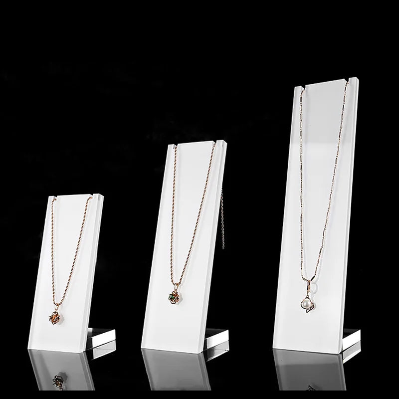 Crystal Acrylic Necklace Display Case Necklace Stands Jewelry Display