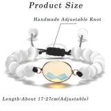 Crystal Quartz Stone Bead Bracelet Reiki Healing Charm Yoga Energy Jewelry