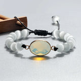 Crystal Quartz Stone Bead Bracelet Reiki Healing Charm Yoga Energy Jewelry
