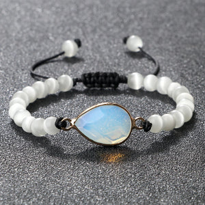 Crystal Quartz Stone Bead Bracelet Reiki Healing Charm Yoga Energy Jewelry