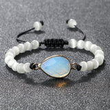 Crystal Quartz Stone Bead Bracelet Reiki Healing Charm Yoga Energy Jewelry