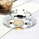 Crystal Quartz Stone Bead Bracelet Reiki Healing Charm Yoga Energy Jewelry