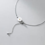 Daisy Anklet 925 Silver Foot Chain Sterling Bracelet On The Leg Summer Jewelry