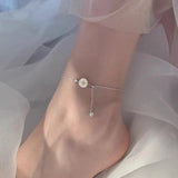 Daisy Anklet 925 Silver Foot Chain Sterling Bracelet On The Leg Summer Jewelry