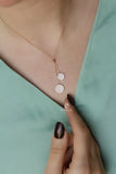 925 Silver Round Pendant Necklace, Charm Jewelry, Gift For Her