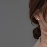 925 Silver Epoxy Stud Earrings Small Special for Women Girls Student