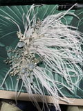 Crystal Feather Headband Tiara for Bride