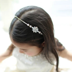 Flower Beaded Embellished Headband For Girls Kids Party Hair Band