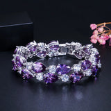 Cubic Zircon Bracelets Bangle Wedding Gift Women