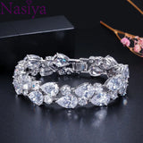Cubic Zircon Bracelets Bangle Wedding Gift Women