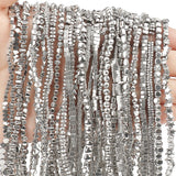 Hematite Beads Retention Platinum Plated Irregular Beads for Jewelry Making