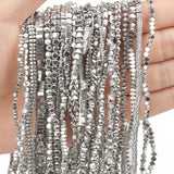 Hematite Beads Retention Platinum Plated Irregular Beads for Jewelry Making
