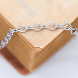 Link Chains 3.5mm Rhodium Plated Brass Silver Specialty Chain 1 Meter