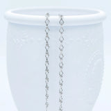 Link Chains 3.5mm Rhodium Plated Brass Silver Specialty Chain 1 Meter