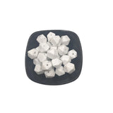 14mm Granite Hexagon Silicone Bead for Keychain DIY Craft