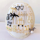 Velvet Earring Display Jewelry Storage Rack Necklace Hanger