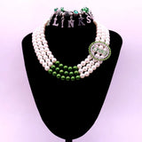 Green Pearl 1946 Rose Inc Links Sorority Jewelry Set Women Gift