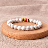 Howlite Beaded Bracelet For Women Man Bracelet