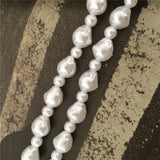 Pearl Pendant Necklace Bead Chain Ladies Wedding Short Clavicle Necklace