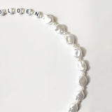 Pearls Beaded Choker Classic Letter Beads Necklace For Women Charm Jewelry