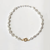 Pearls Beaded Choker Classic Letter Beads Necklace For Women Charm Jewelry