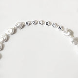 Pearls Beaded Choker Classic Letter Beads Necklace For Women Charm Jewelry