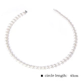 Round Pearl Necklace Shell Beaded Necklaces Mother of Pearl Shell Chockers
