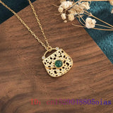 Zircon Chalcedony Gemstone Pendant Necklace 925 Silver