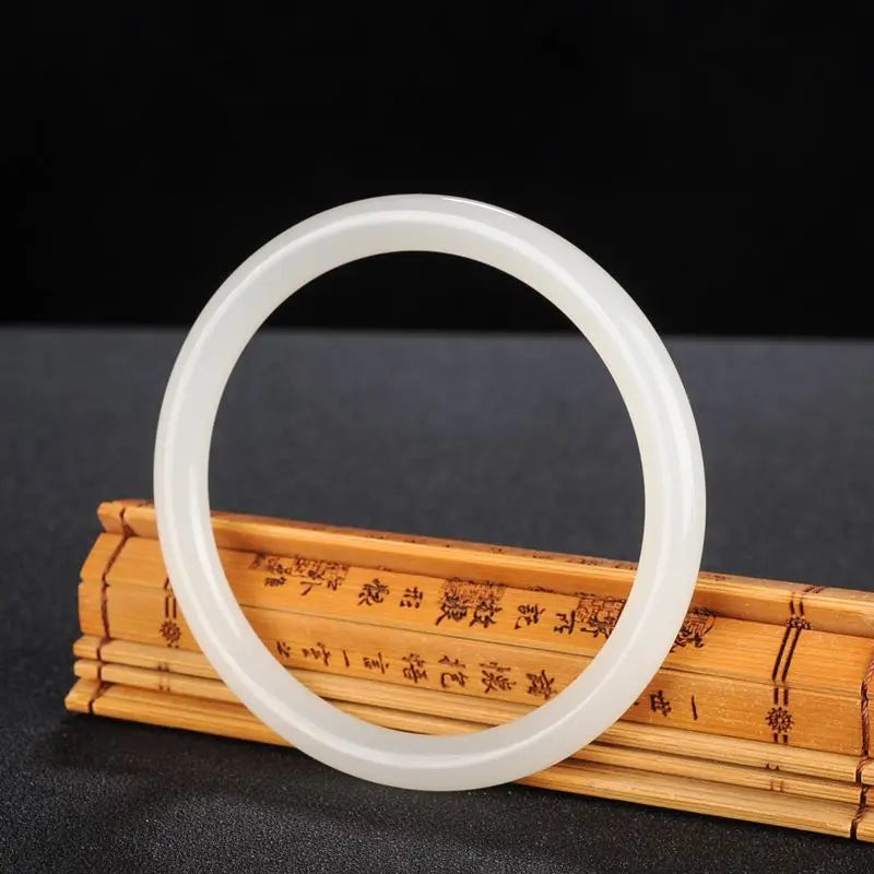 Natural Jade Bangle Bracelet Charm Jadeite Jewelry for Men Women