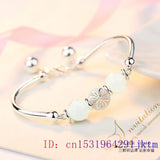Chalcedony Gemstone Bracelet with Zircon Charm