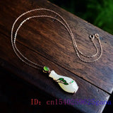 Chalcedony Talisman Necklace 925 Silver Chinese Jewelry