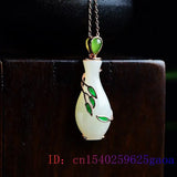 Chalcedony Talisman Necklace 925 Silver Chinese Jewelry