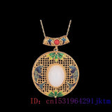 Jade Carp Pendant Chalcedony Amulets Natural Necklace Gemstones