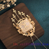 Jade Carp Pendant Necklace Choker Natural Men Jewelry Vintage 925 Silver