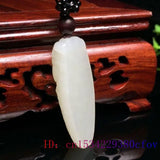 Jade Cicada Pendant Carved Chinese Amulet Necklace