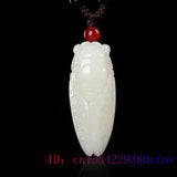 Jade Cicada Pendant Carved Chinese Amulet Necklace