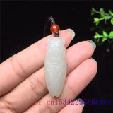 Jade Cicada Pendant Carved Chinese Amulet Necklace