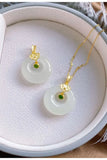 925 Silver Chalcedony Donut Pendant Necklace