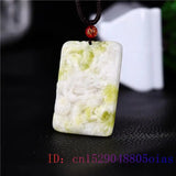Jade Dragon Pendant Amulet Chinese Gift Accessories Jewelry Gemstone