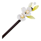 Jade Flower Hairpin 925 Silver Chinese Charms Gemstone