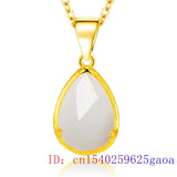 Jade Pendant Natural Stone Necklace Men 925 Silver Man Jewelry Pendants