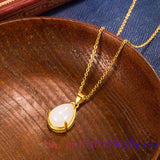 Jade Pendant Natural Stone Necklace Men 925 Silver Man Jewelry Pendants