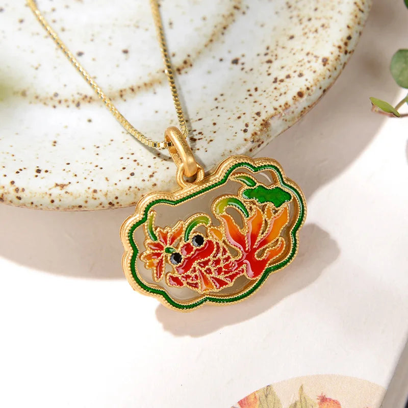 Jade Ruyi Pendant 925 Silver Choker Amulet